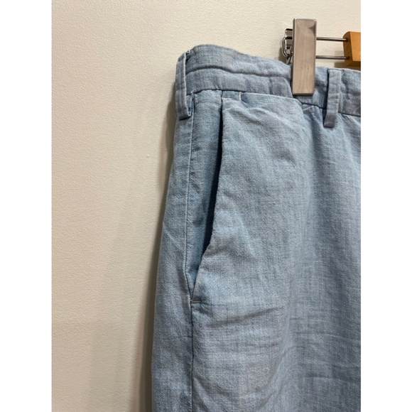 Polo Ralph Lauren Blue Lightweight Cotton Classic Fit Chambray Mens Shorts 38 - Picture 2 of 11